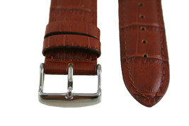 24mm croco-grain Genuine Leather honey  Watch Band  STRAP - £17.22 GBP