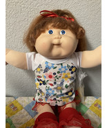 RARE VTG Cabbage Patch Kid Girl Brown Cornsilk Hair Blue Eyes Head Mold ... - $650.00