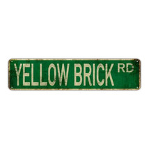 Yellow Brick Road Vintage Retro Novelty Metal Sign 16 x 4 Wall Art NEW! - £6.25 GBP