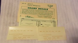 HO Scale Santa Fe ATSF Reefer Decal Set from Champ Decals Gold HX-10  BNOS - $15.00
