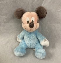 Disney Soft 10 Inch Plush Baby Mickey Mouse Rattle Disney Parks Baby Gift - £15.28 GBP