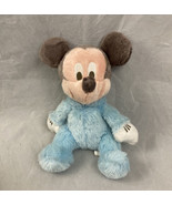 Disney Soft 10 Inch Plush Baby Mickey Mouse Rattle Disney Parks Baby Gift - £15.56 GBP