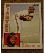 Bill Madlock, Pirates,  1984  #250 Topps  Baseball Card GD COND - £2.32 GBP