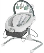 Graco Soothe &#39;n Sway LX Baby Swing with Portable Bouncer Derby Fashion - $2,375.28 MXN