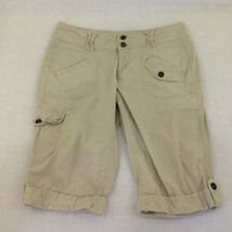 DKNY Jeans Women&#39;s Beige Cargo Style Flat Front Bahama Shorts Size 8 - £5.95 GBP