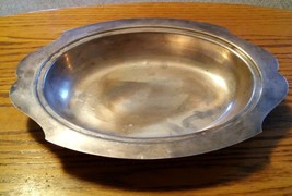 039 Vintage Wallace Silverplate 86C101 Dish Bowl 11 3/4 " Long 8" Across - $24.99