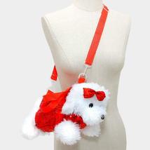 Novelty Sequined Plush Puppy Toy Dog Doll Handbag Crossbody Bag - £27.94 GBP