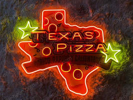 Texas Pizza | LED Neon Sign - £263.78 GBP+