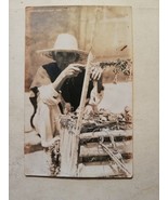Vintage Antique mexican postcard Vendedor de tunas FROM 1920&#39;s - €10,58 EUR