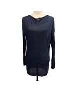 Vince Sweater Womens S Blue Wool Blend Lightweight Tunic Preppy Quiet Lu... - €32,04 EUR