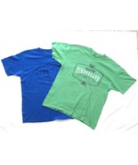 Lot of 2 Timberland T-Shirt Green Blue Short Sleeve TBL Co Sz XL 1973 Ad... - $265.18 MXN