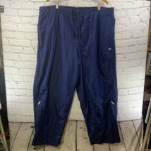 Starter Track Pants Mens Sz XXL Navy Blue Water Resistant Drawstring Waist - $29.69