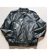 Vintage Leather MEMBERS ONLY By Europe Craft Black Bomber Style Jacket S... - €81,25 EUR