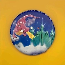 Lisa Frank Dragon 1981 Pin Button Pinback Vintage 80s Fantasy Art Fire Breathing - £22.54 GBP