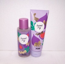 Victoria&#39;s Secret Pink Sweet Fig 2 Piece Set - Body Lotion &amp; Mist - £22.42 GBP