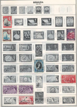 BERMUDA 1930-66 Very Fine  Used Stamps Hinged on List: 2 Sides. - £0.79 GBP