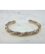 Womens Vintage Estate Sterling Silver Modernist Cuff Bracelet 29.7g E913 - €131,53 EUR