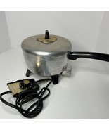 West Bend Vintage 3 Quart Electric Saucepan Dial Cooking #3583E Aluminum... - $56.83