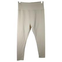 Womens White Cream Corduroy Leggings High Rise Womens Small Capri Creamy - $15.84