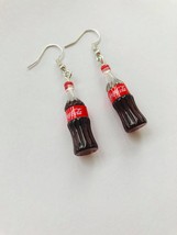 Unique Coke Earrings, Miniature Coke Earrings, Juice dangle earrings, Drink earr - £21.21 GBP