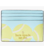 Kate Spade Grand Slam Tennis Blue Leather Card Holder KF504 Wallet NWT $... - $39.59