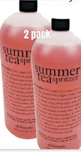 2 pack Philosophy SUMMER TEA SPRITZER 3in1 Shampoo Bubble Bath SHOWER GE... - $59.39