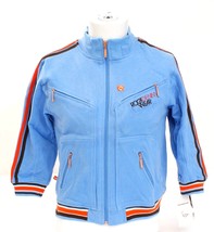 RocaWear Blue Heavy Cotton Zip Front Embroidered Jacket  Boy&#39;s NWT - £64.09 GBP