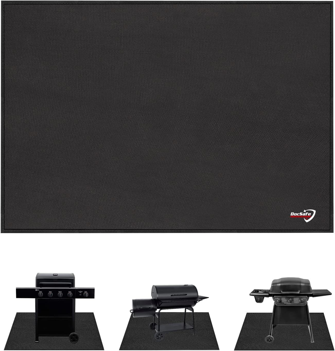 Large Under Grill Mat 48 X 36 Inch Fire Pit Mat,Docsafe 4, Proof&amp;Waterpr... - $37.44
