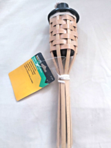 One  Bamboo Tiki Torch 150cm (5ft) Outdoor Garden 500ml long burn. - £2.41 GBP