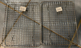 2 - 8x10-Inch Chicken Rack Chrome Plated Half Size Wire Grates Fit w/ Ha... - $10.84