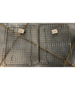 2 - 8x10-Inch Chicken Rack Chrome Plated Half Size Wire Grates Fit w/ Ha... - £8.52 GBP