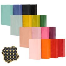 qiqee 32Pcs Treat Paper Bags Mini Snack 5.1x3.1x9.4in Rainbow Colors - $77.52 MXN