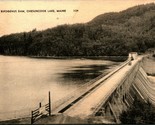 Ripogenus Dam Chesuncook Lake Maine ME 1947 American Post Card Co Postcard - $3.91