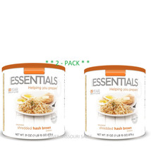2 Pack - Essentials Shredded Hashbrowns #10 Cans Emergency Long Term, 25 Year  - £50.75 GBP