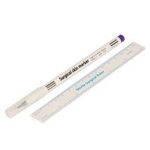 Skin Marker With Ruler Surgical Skin Marker Stencil Pen Tattoo Measure p... - £17.98 GBP