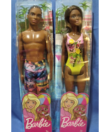Toys Mattel Barbie and Ken Dolls at the Beach in Swimsuits 12 inches - £18.96 GBP