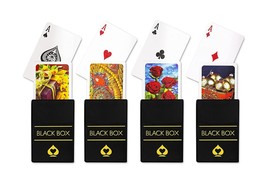 Premium Plastic Playing Cards with Case (Set of 4) Waterproof, Bridge Size - £27.08 GBP