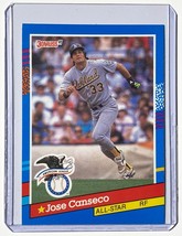 1991 Donruss Jose Canseco All Star Brand New Error Card Oakland Athletics A&#39;s - £310.10 GBP