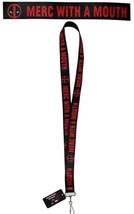 Buckle Down Marvel Deadpool Merc with a Mouth LANYARD (1in Wide 22in Long) - £6.32 GBP
