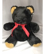 Alegira by PMI Black Teddy Bear Plush Stuffed Animal With Tag In Ear - £15.56 GBP