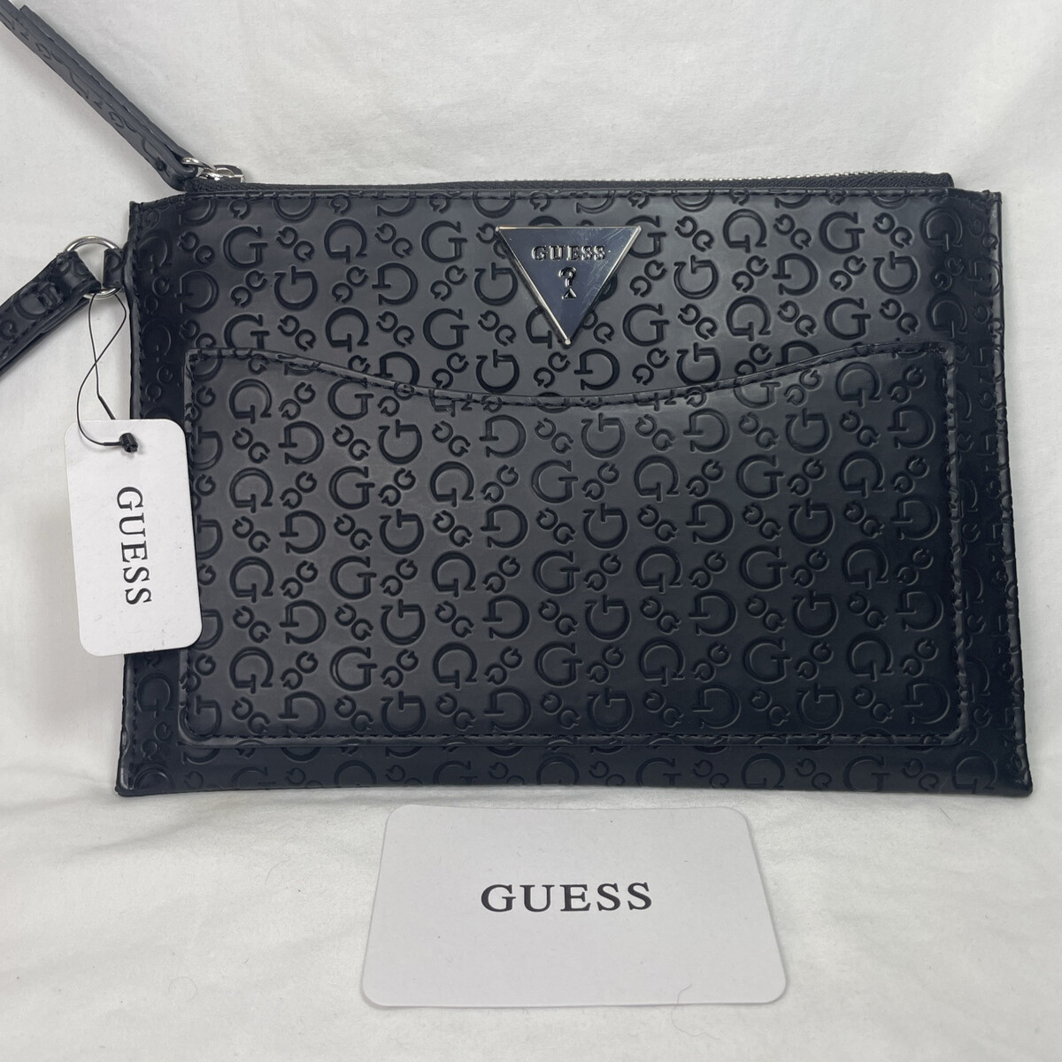 Guess Lathan SLG Wristlet Handbag Wallet - Black W/wrislet Strap Item image 2