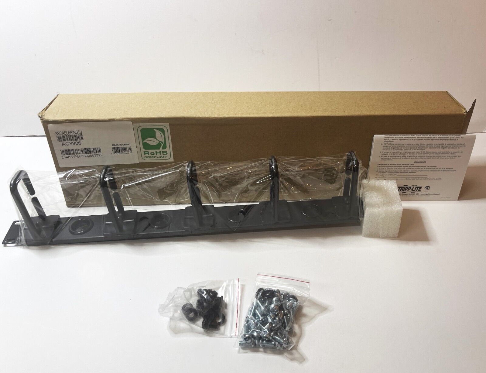 Tripp Lite SRCABLERING1U Tripp Lite SRCABLERING1U ,Black - 1U Rack Heigh... - $36.76