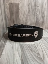 Gymreapers Size Mesium Belt Black Double Prong Buckle Leather Free Shipp... - $74.79