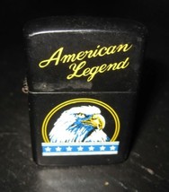 Pll American Legend Biker Motorcycle Club Patriotic Eagle Flip Top Black Lighter - £9.75 GBP