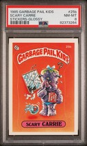 1985 Topps Garbage Pail Kids OS1 Series 1 Scary Carrie 25b Glossy Card Psa 8 Gpk - £111.55 GBP