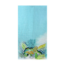 Betsy Drake Smiling Sea Turtle Beach Towel - £48.47 GBP