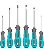 Magnetic Screwdriver Set, 6-Piece Screw Driver Kit with 3 Phillips and 3... - £12.00 GBP