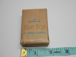 Vintage Miniature Playing Cards Hallmark Little Blue Boy USA Made 2½” x 1¾” - £3.98 GBP