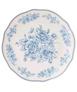 Set of Four (4) Pioneer Woman ~ AGATHA BLUE ~ 10.5&quot; Stoneware Dinner Plates - $75.00