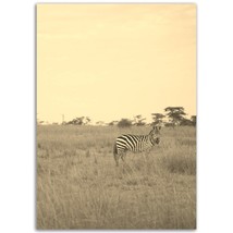 Maasai Mara Poster Kenya Vintage Print | Retro Zebra Black White Sepia Photo Gif - $19.99